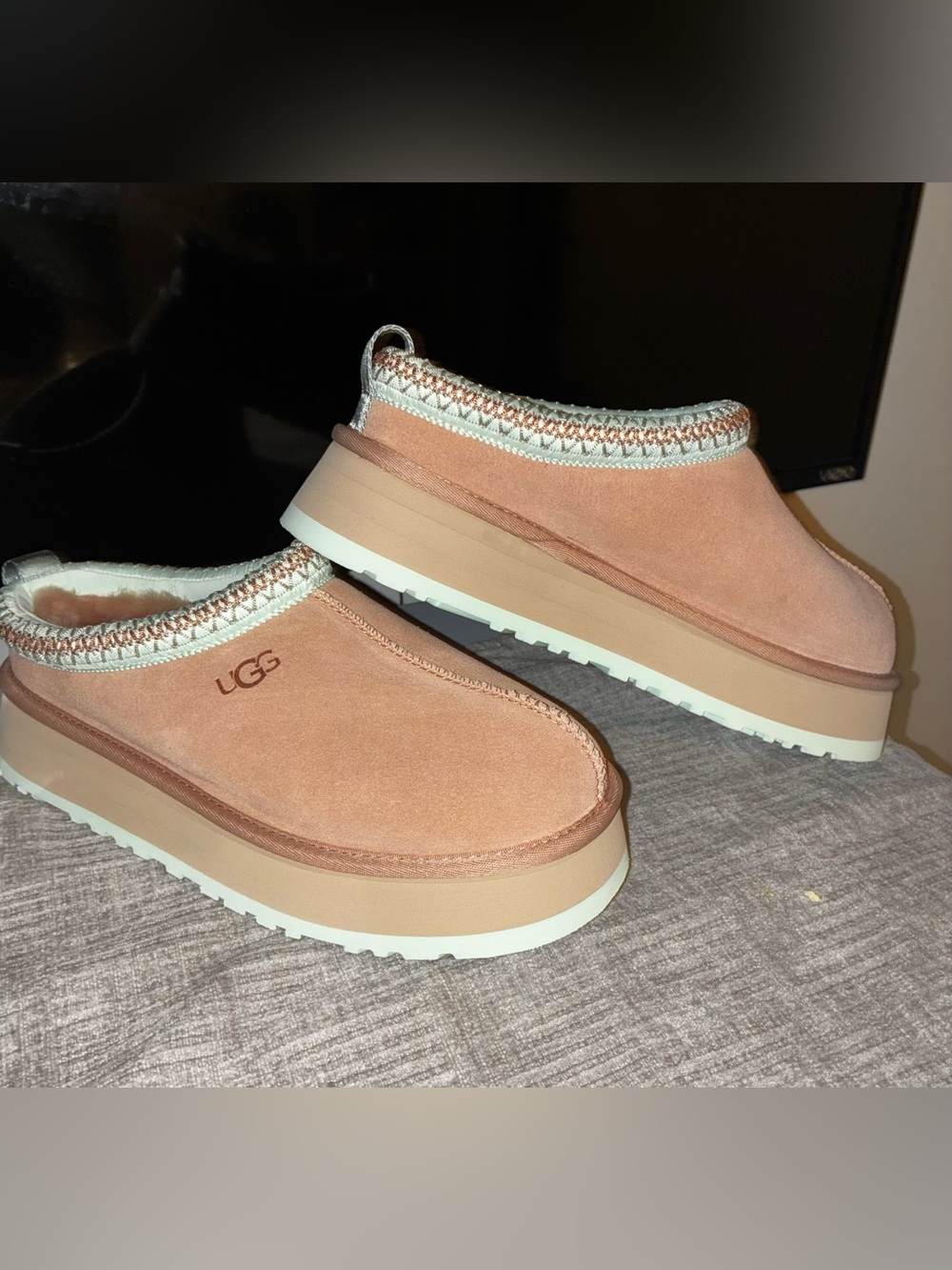 UGG Women's Blush Suede Platform Mule